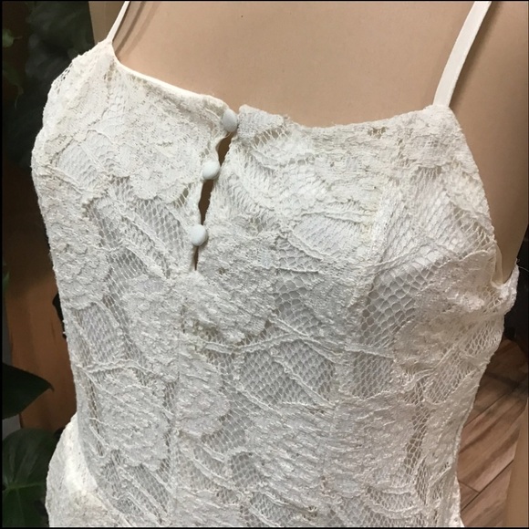 ZARA Lace Ramper Ecru Summer Jumpsuit New - Picture 7 of 11